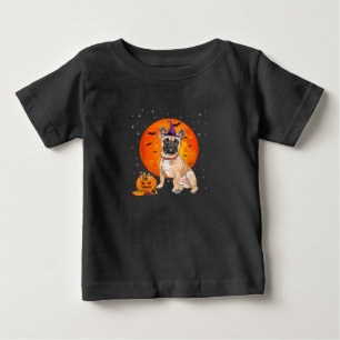 Halloween French Bulldog Trick Or Treat Pumpkin Baby T-Shirt