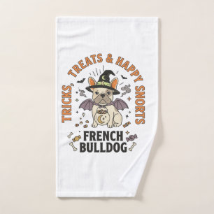 Halloween French Bulldog Trickster Hand Towel