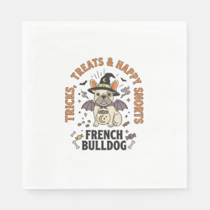 Halloween French Bulldog Trickster Napkin