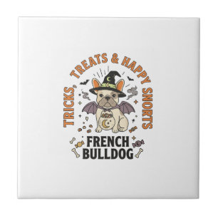 Halloween French Bulldog Trickster Tile