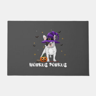Halloween French Bulldog Witch Honkus Ponkus Doormat