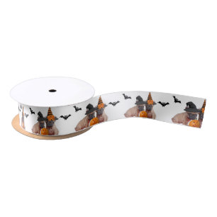 Halloween French Bulldogs dog Satin Ribbon