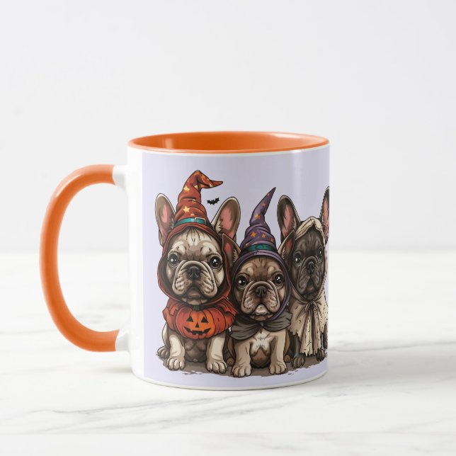 Halloween French Bulldogs Mug (Left)