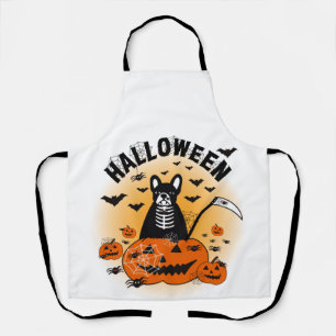 Halloween Frenchie Apron