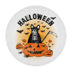 Halloween Frenchie Cutting Board