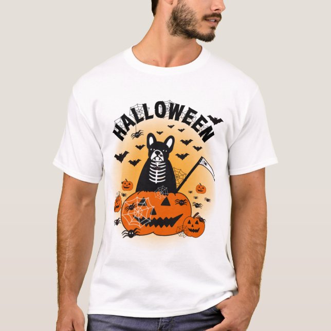 Halloween Frenchie T-Shirt (Front)