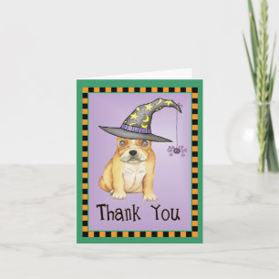Halloween Frenchie Thank You Card