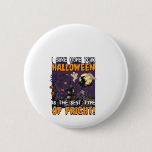 Halloween Fright Haunted House Witch Ghost_1 6 Cm Round Badge