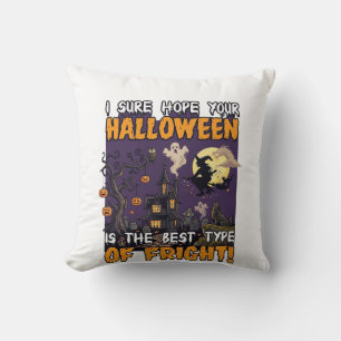Halloween Fright Haunted House Witch Ghost_1 Cushion