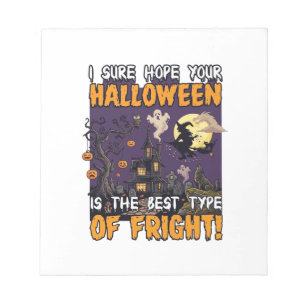 Halloween Fright Haunted House Witch Ghost_1 Notepad