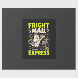 Halloween Fright Mail Express Wrapping Paper