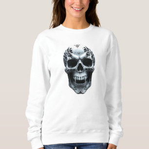 Halloween “Fright Night Fashion” Carved Skull Sweatshirt
