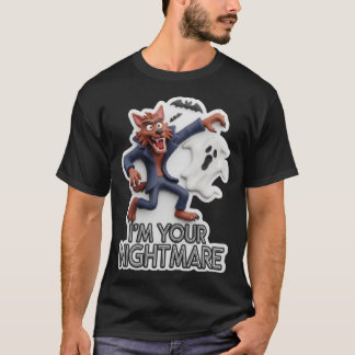 Halloween fright with werewolf ghost T-Shirt