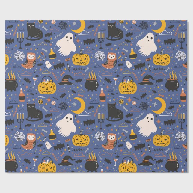 Halloween Fright  Wrapping Paper (Flat)