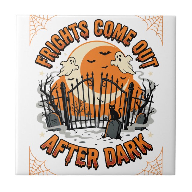 Halloween Frights After Dark Tile (Front)