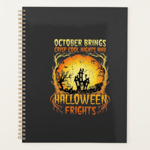 Halloween Frights Haunted House Full Moon Pumpkins Planner