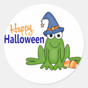 Halloween Frog Classic Round Sticker