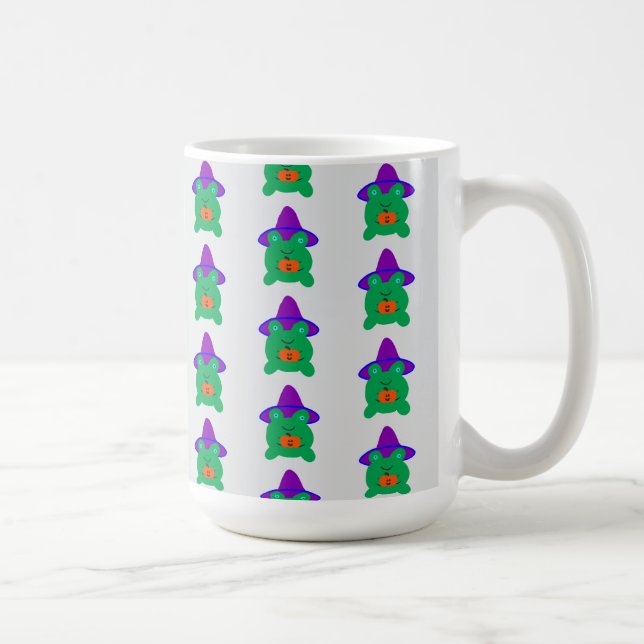 Halloween Frog Witch Coffee Mug (Right)