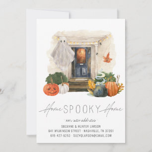 Halloween Front Door Moving Announcement