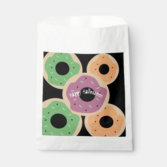 Halloween Frosted Doughnuts Sprinkles Birthday Par Favour Bags (Front)