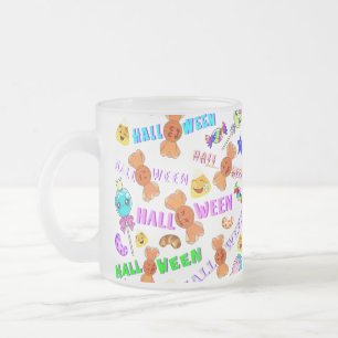 Halloween Frosted Glass Coffee Mug
