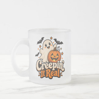 Halloween Frosted Glass Coffee Mug