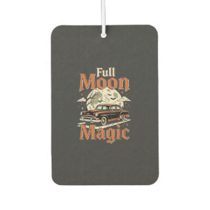 Halloween Full Moon Magic Vintage Car Air Freshener