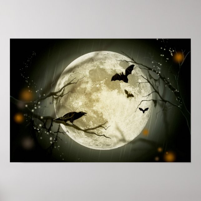Halloween Full Moon Poster (Front)