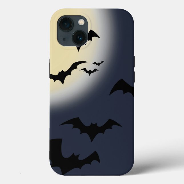 Halloween Full Moon With Bats Case-Mate iPhone Case (Back)