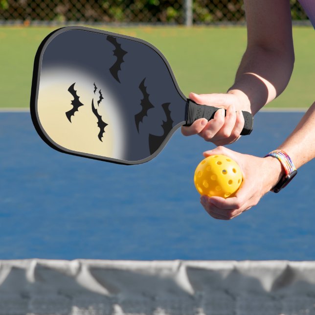 Halloween Full Moon With Bats Pickleball Paddle (Insitu)