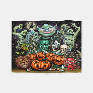 Halloween Fun Art Fleece Blanket