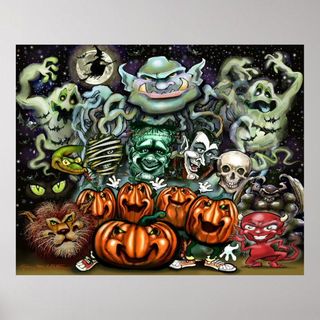 Halloween Fun Art Poster (Front)