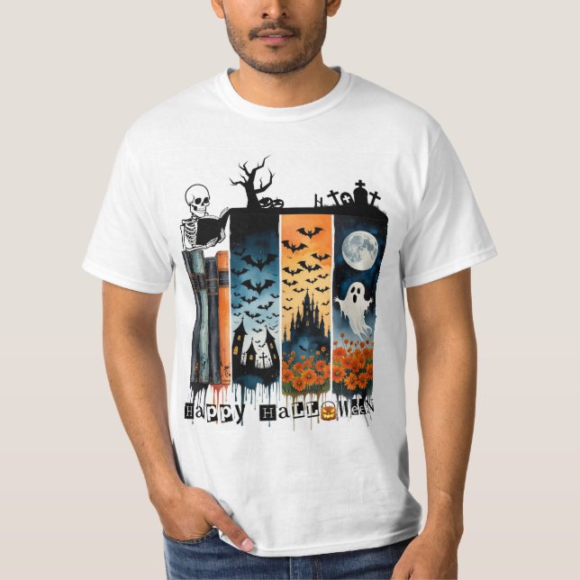 Halloween fun brushstroke design tshirt (Front)