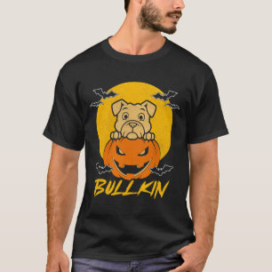 Halloween Fun Bulldog Halloween Pumpkin Costume T-Shirt