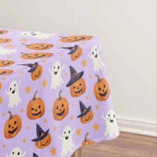 Halloween Fun Ghosts & Jack-O-Lanterns Tablecloth