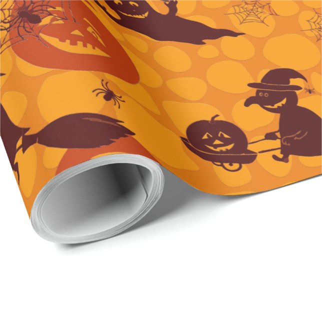 Halloween Fun Matte Wrapping Paper, 30" x 15' Paper (Roll Corner)