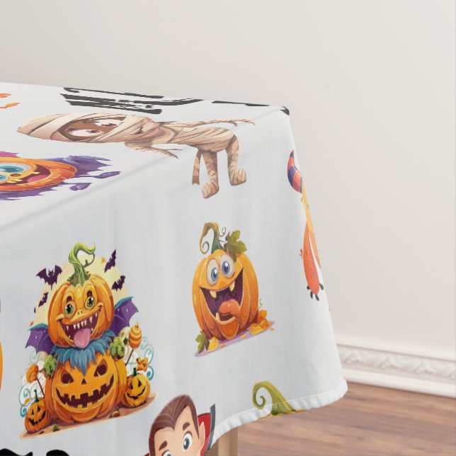 Halloween Fun Monster Bash Tablecloth (In Situ)
