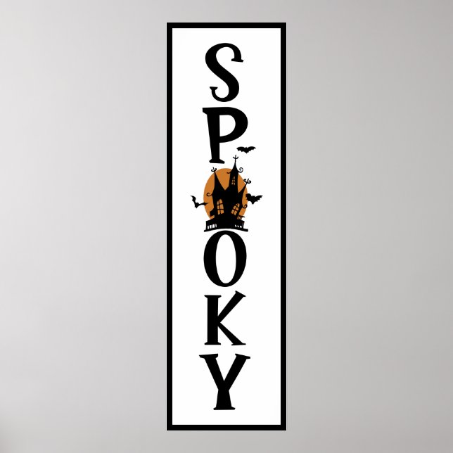 Halloween Fun | Spooky Creepy Door Length Poster (Front)