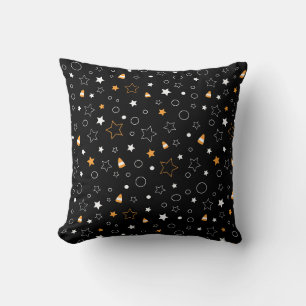 halloween fun stars pattern cushion