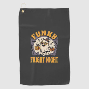 Halloween Funky Ghost Party Golf Towel
