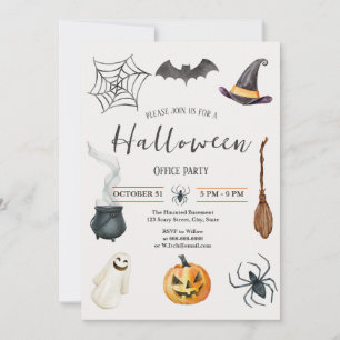 Halloween Funny Annual Office Party Invitation