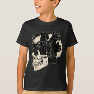 Halloween Funny Black Cat Vintage Cats T-Shirt