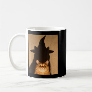 Halloween Funny Black Cat Witch Meme Vintage Coffee Mug