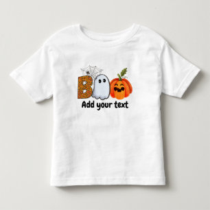 Halloween Funny Boo Personalised Toddler T-Shirt