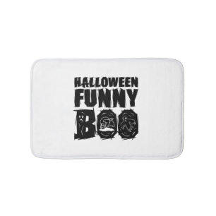 Halloween FUNNY BOO T SHIRT Bath Mat