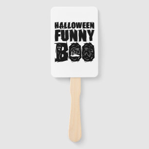 Halloween FUNNY BOO T SHIRT   Hand Fan