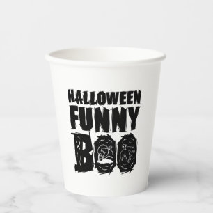 Halloween FUNNY BOO T SHIRT Paper Cups