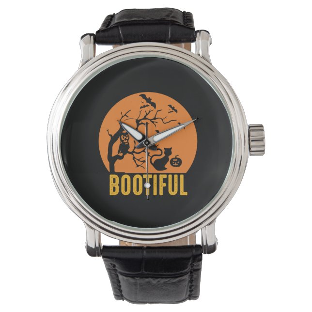 Halloween Funny Bootiful Birthday Watch (Front)