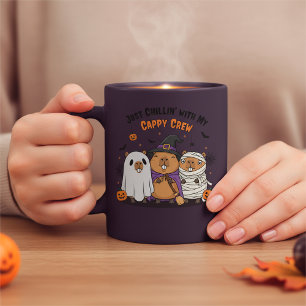 Halloween Funny Cappy Crew Design with Your Names Coffee Mug