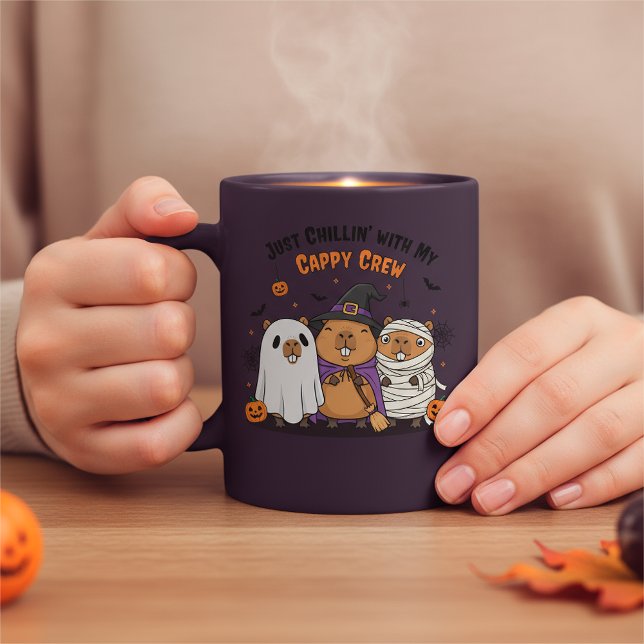 Halloween Funny Cappy Crew Design with Your Names Coffee Mug (Creator Uploaded)